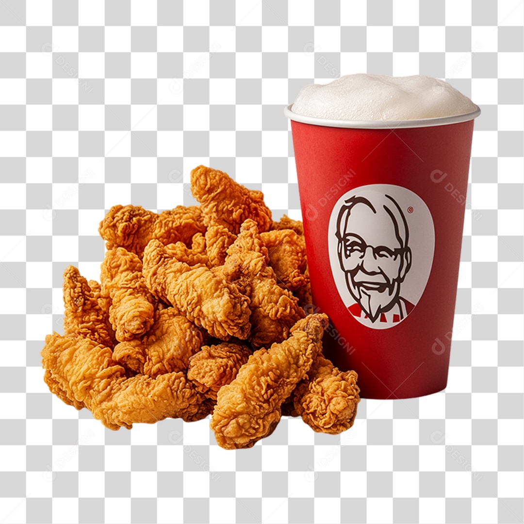 Frango Frito Porção PNG Transparente