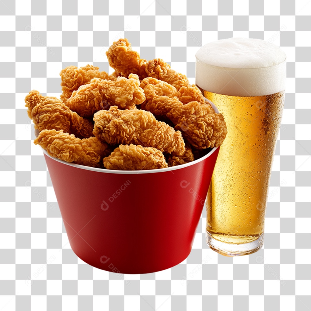 Frango Frito Porção PNG Transparente