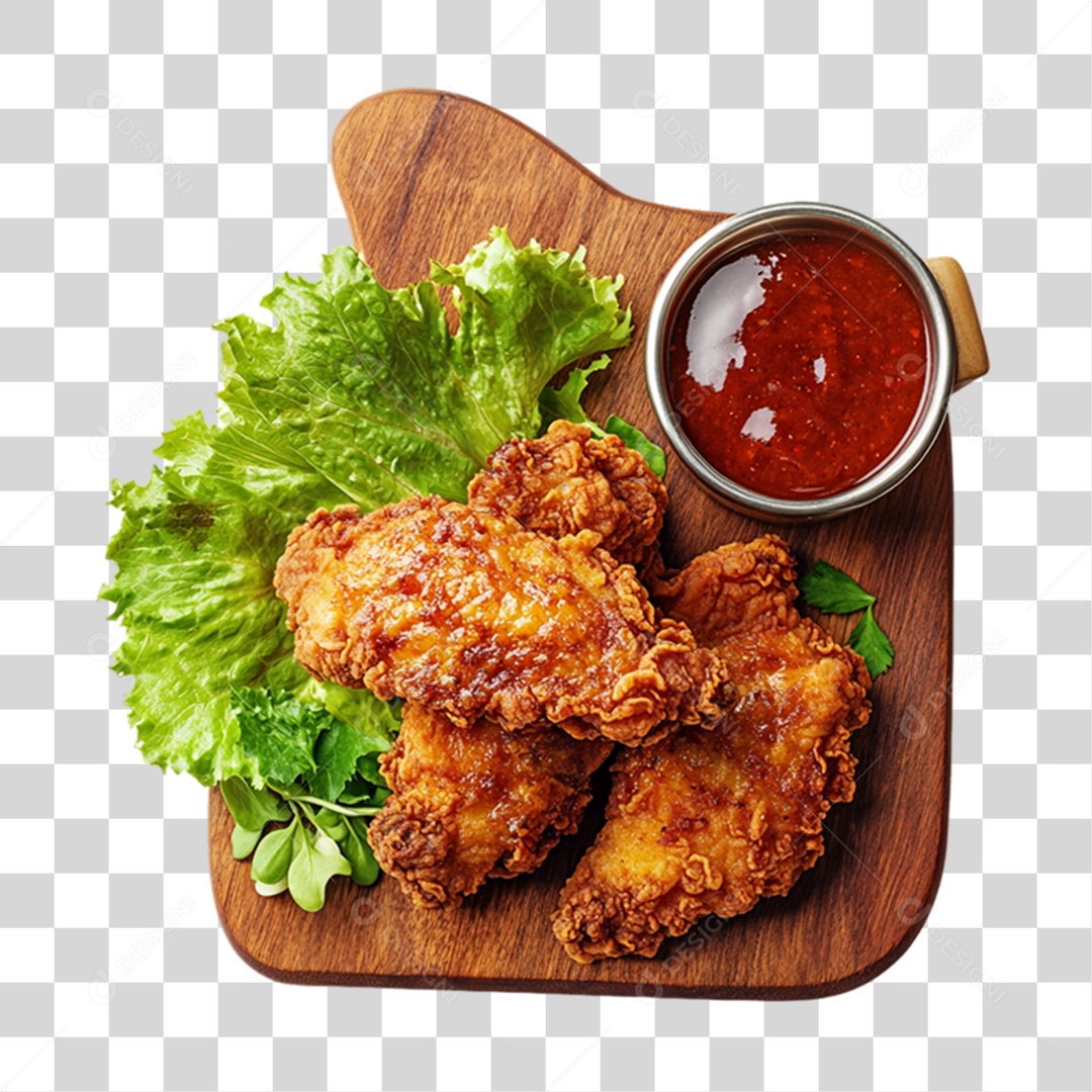 Frango Frito Porção PNG Transparente