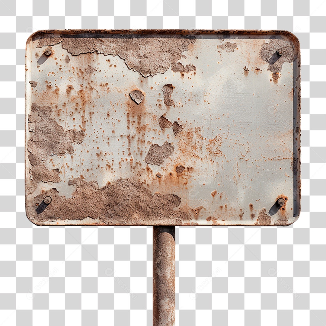 Placa Metálica PNG Transparente