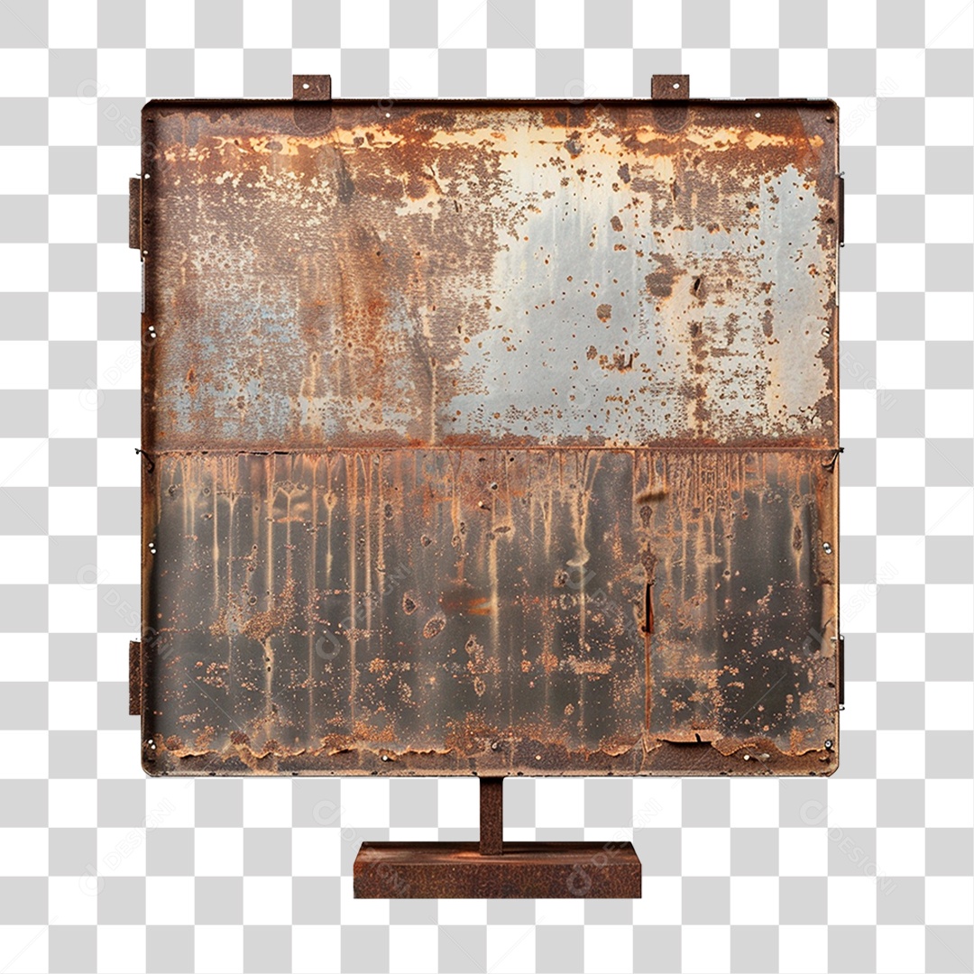Placa Metálica PNG Transparente
