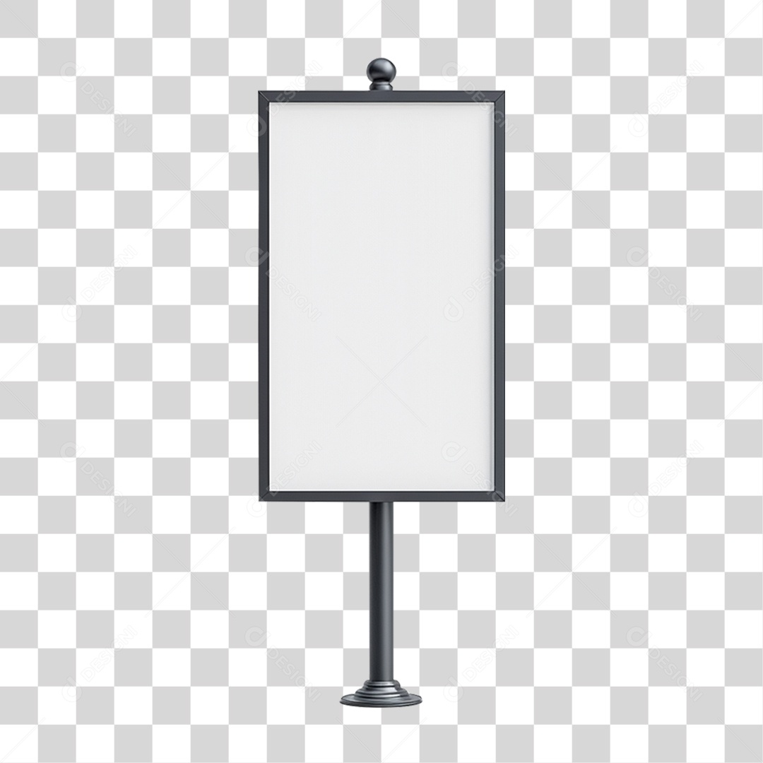 Placa Metálica PNG Transparente