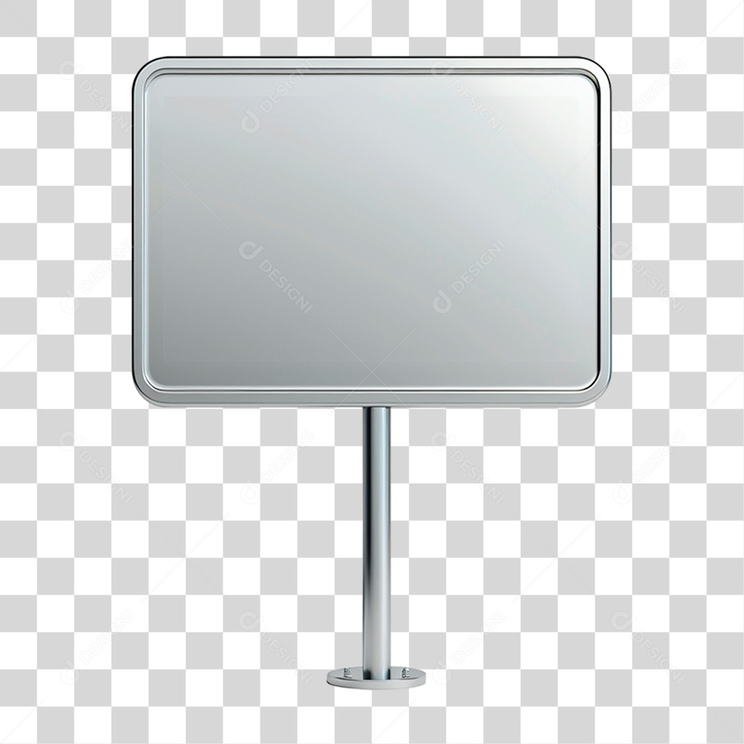 Placa Metálica PNG Transparente