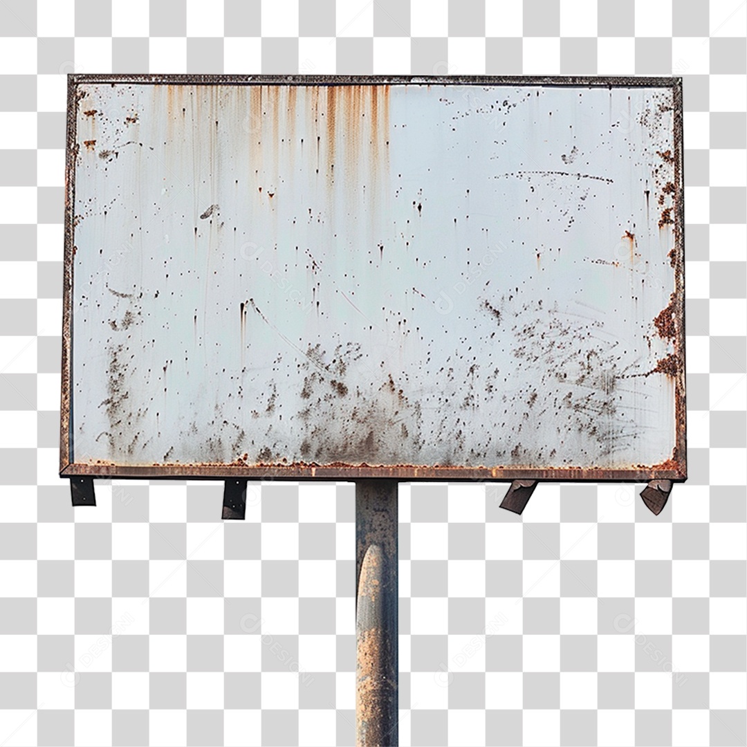 Placa Metálica PNG Transparente