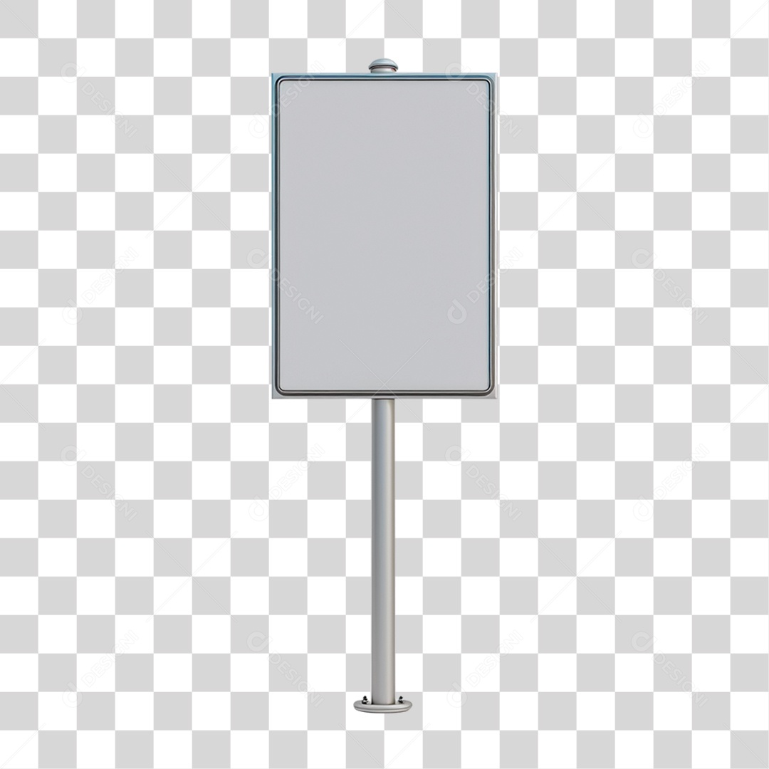 Placa Metálica PNG Transparente