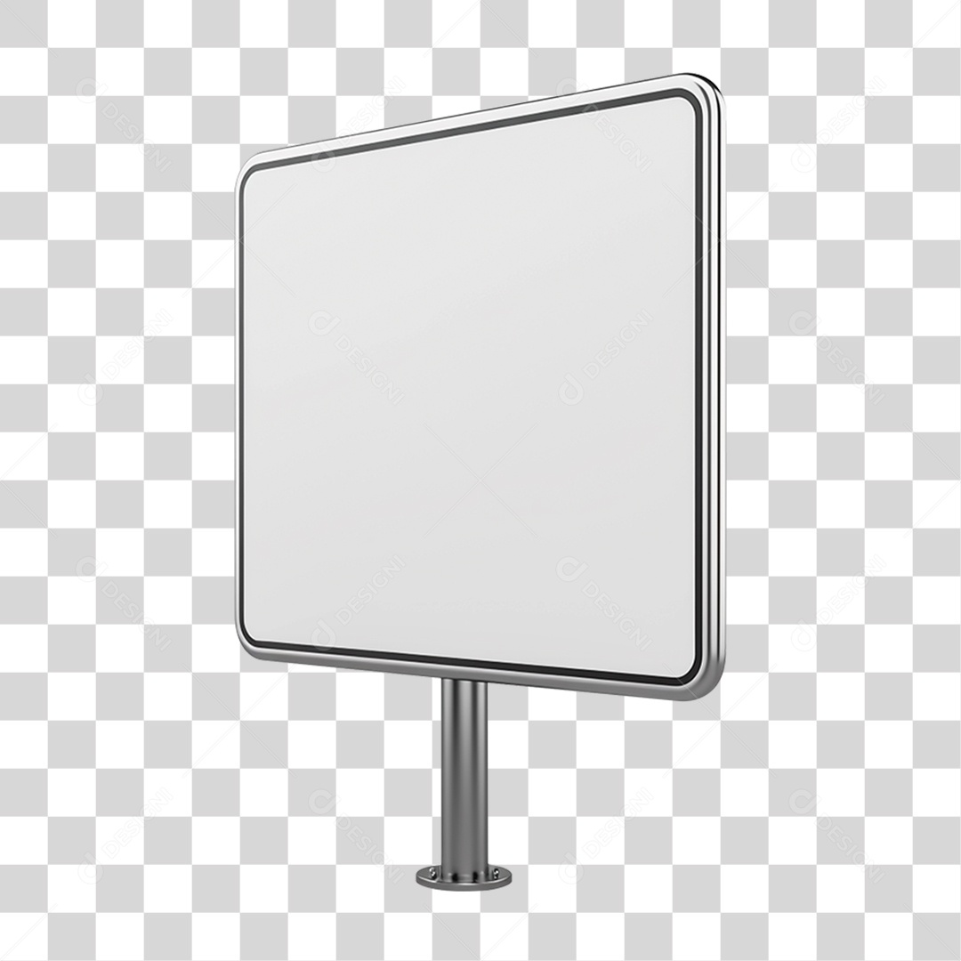 Placa Metálica PNG Transparente