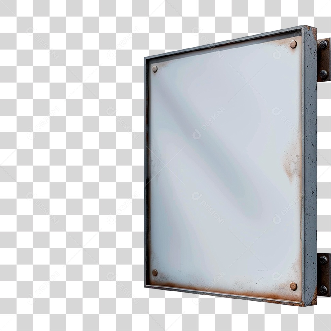 Placa Metálica PNG Transparente