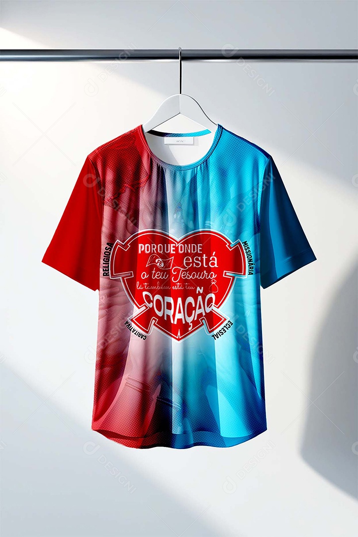 Mockup de Camiseta Católica Dizimo PSD Editável