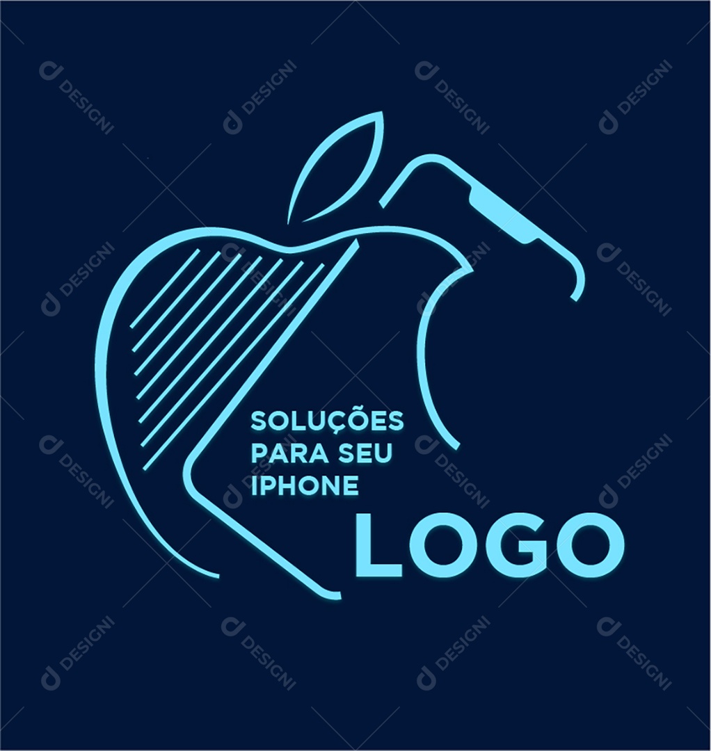 Modelo de Logo Assistência Técnica Ilustração AI