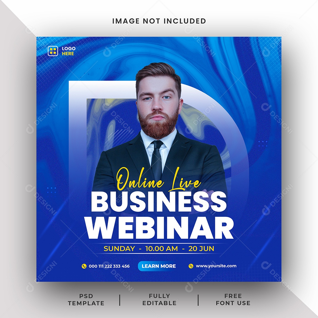 Agência Marketing Social Media PSD Editável