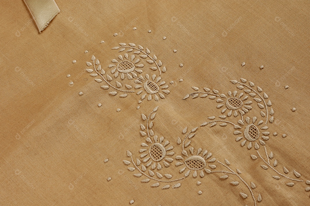 Detalhes de um pano bordado