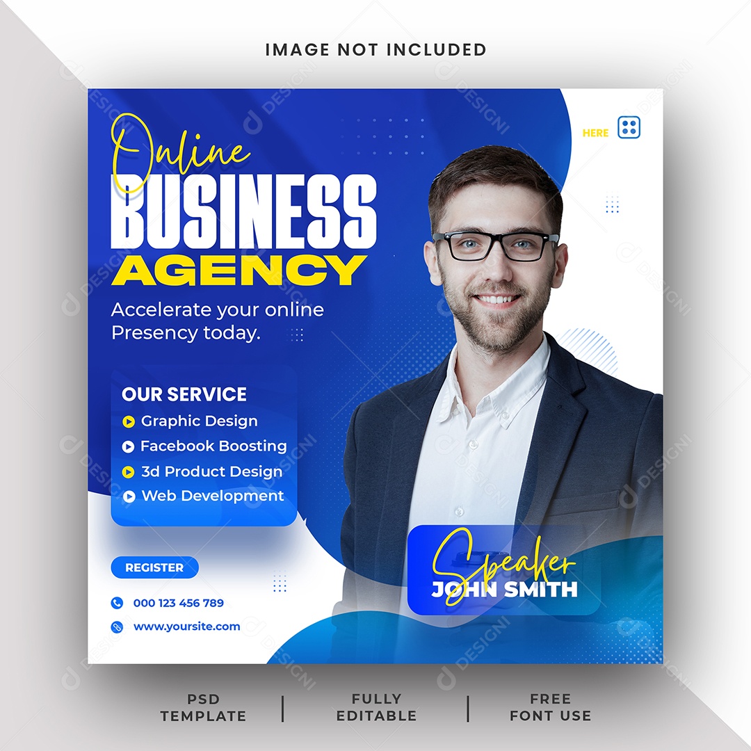 Agência de Negócios Social Media PSD Editável