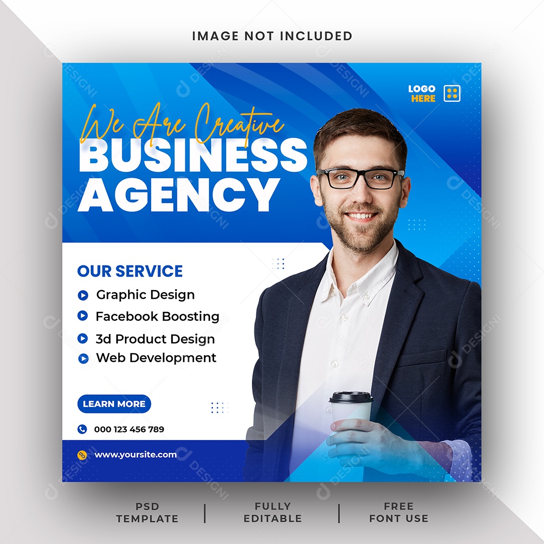 Oficina de Negócios Social Media PSD Editável