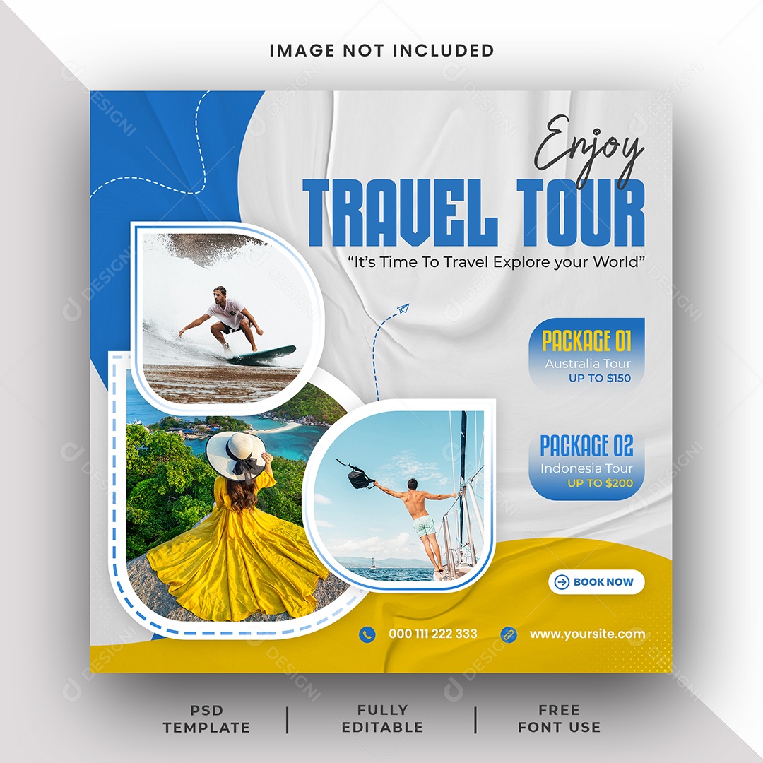 Aventura de Viagem Social Media PSD Editável