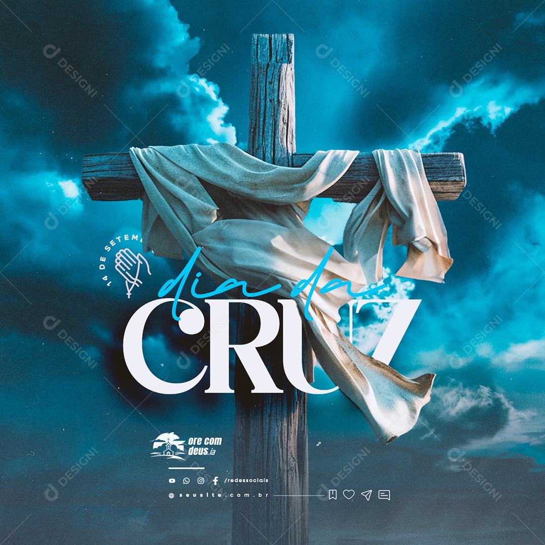 Dia da Cruz 14 de Setembro Social Media PSD Editável