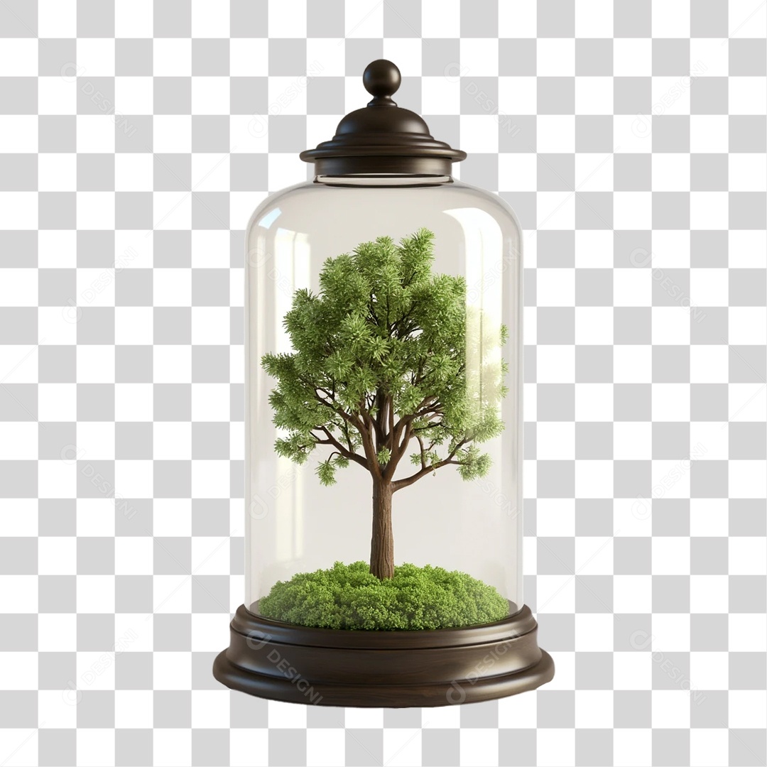 Elemento 3D Árvore PNG Transparente