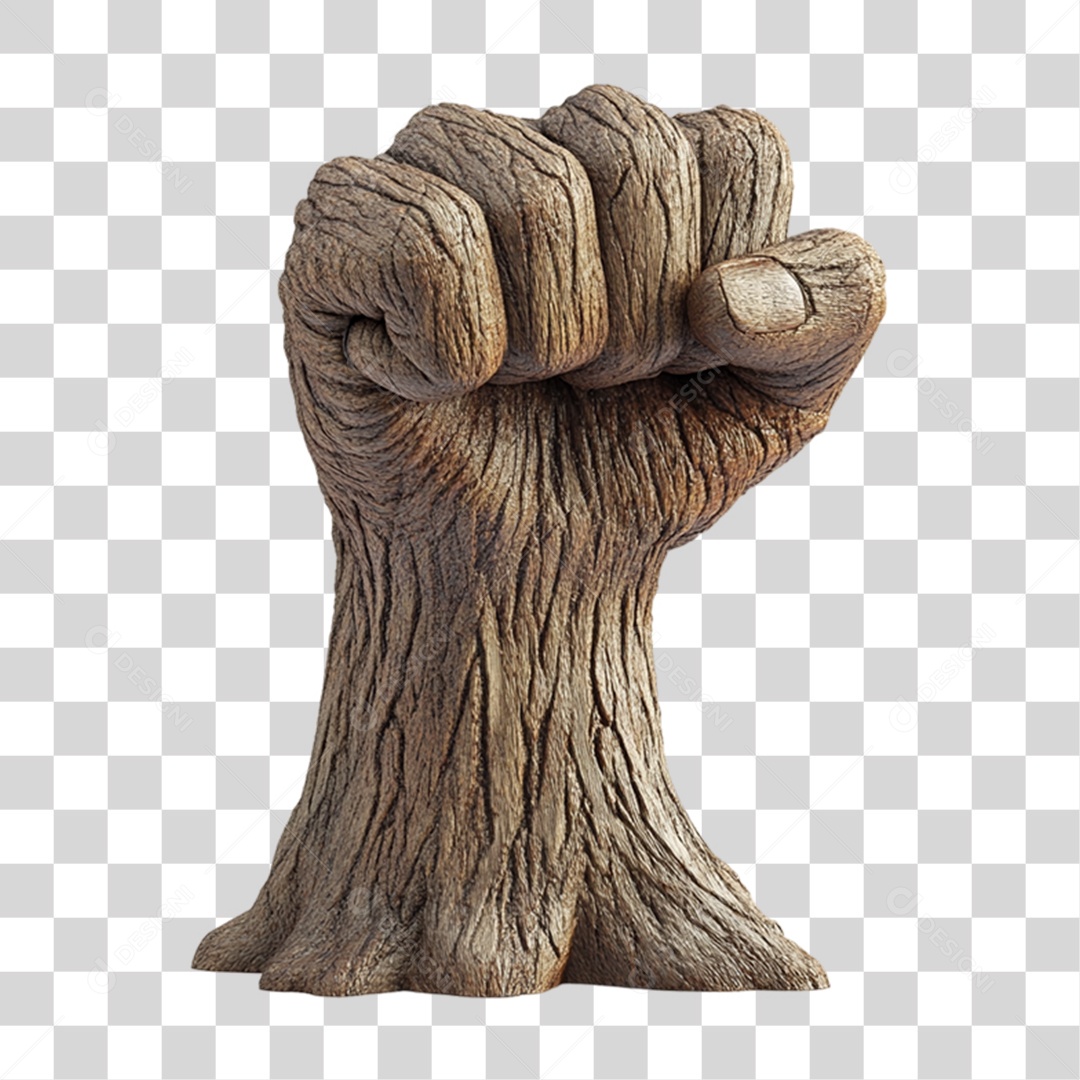 Braço de Madeira PNG Transparente