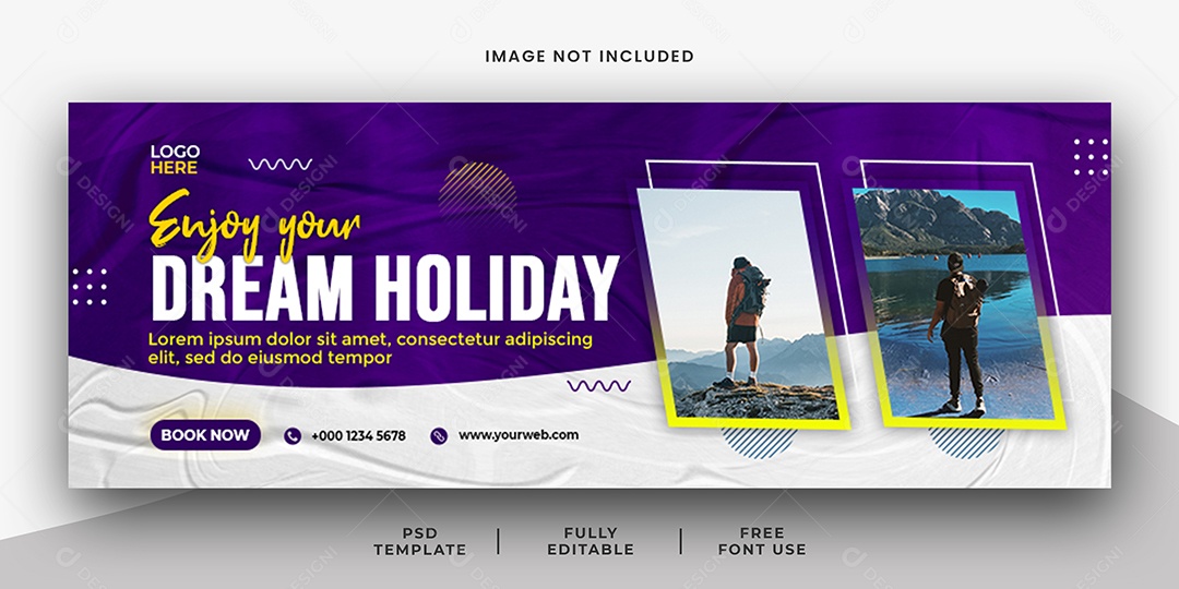 Banner Agência de Viagem Social Media PSD Editável