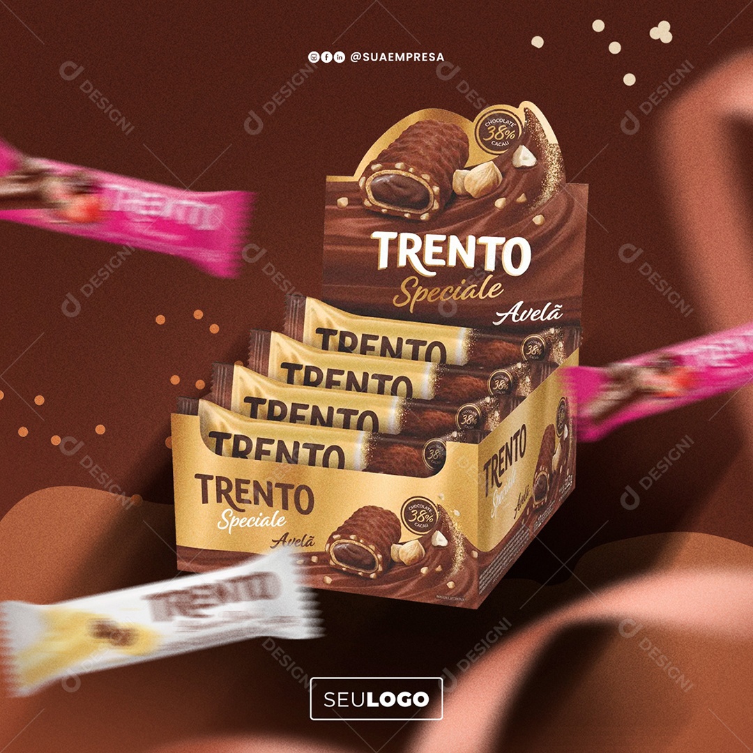 Doceria Trento Social Media PSD Editável