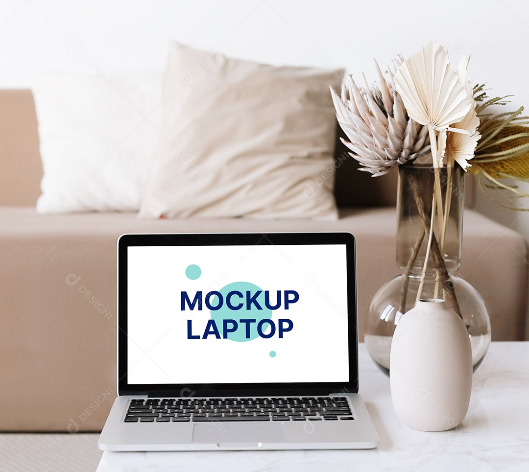 Notebook Mockup PSD Editável