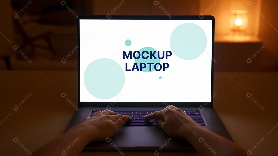 Notebook Mockup PSD Editável