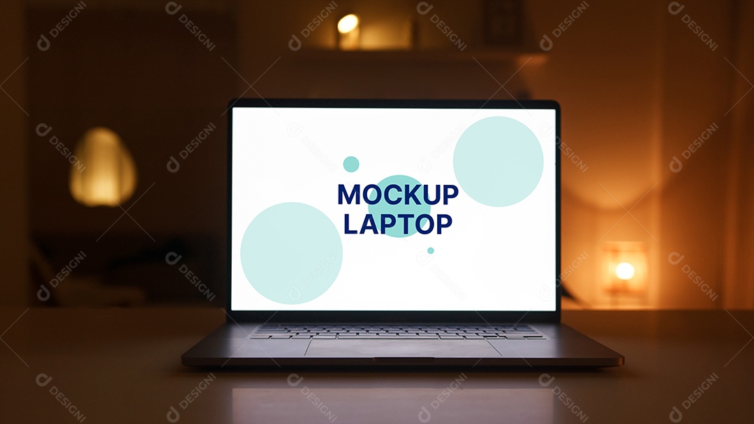 Notebook Mockup PSD Editável