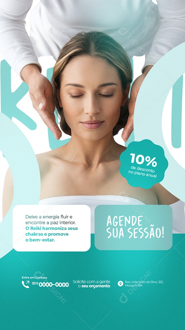 Story Terapia Agende sua Sessão 10% de Desconto no Plano Anual Social Media PSD Editável