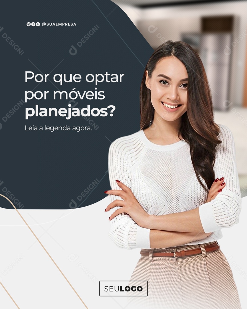 Por Que Optar Por Móveis Planejados Social Media PSD Editável