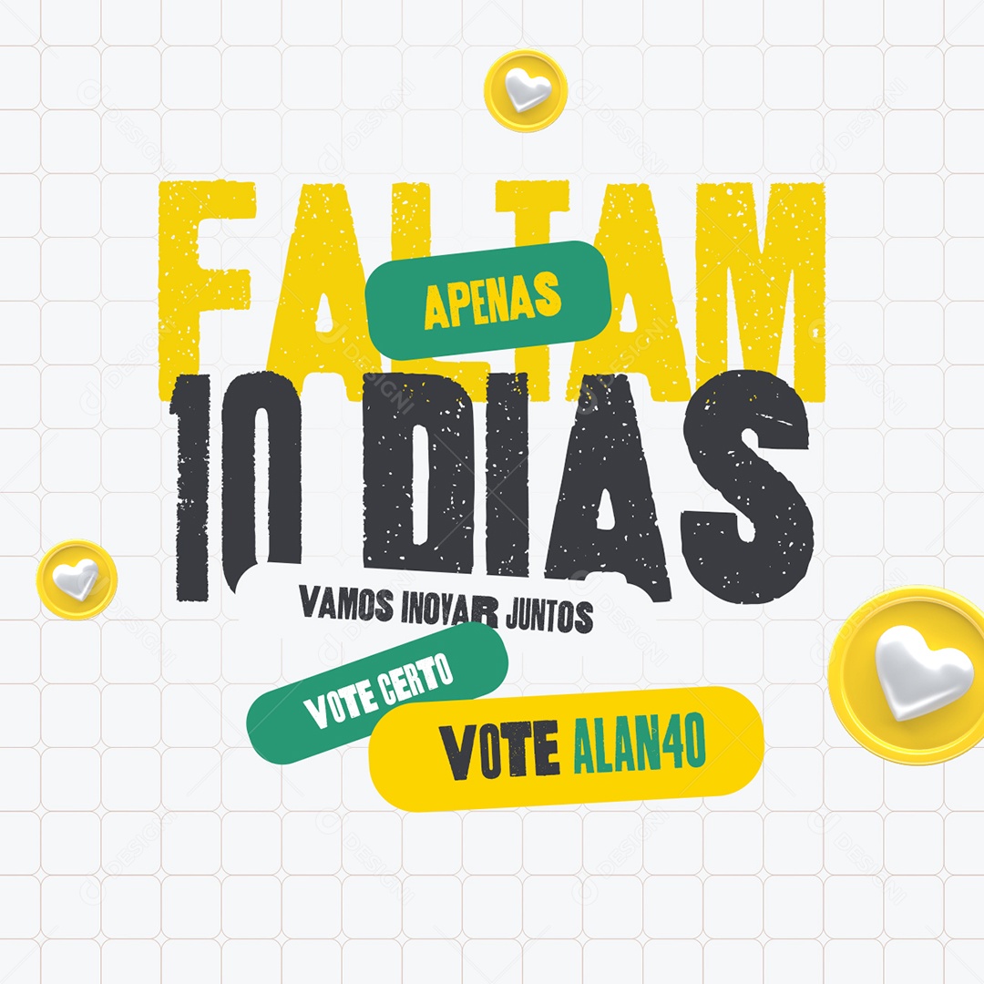 Política Faltam Apenas 10 Dias Social Media PSD Editável
