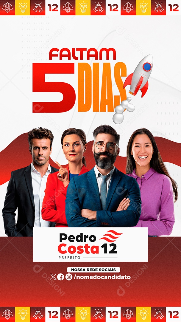 Story Política Prefeito Social Media PSD Editável