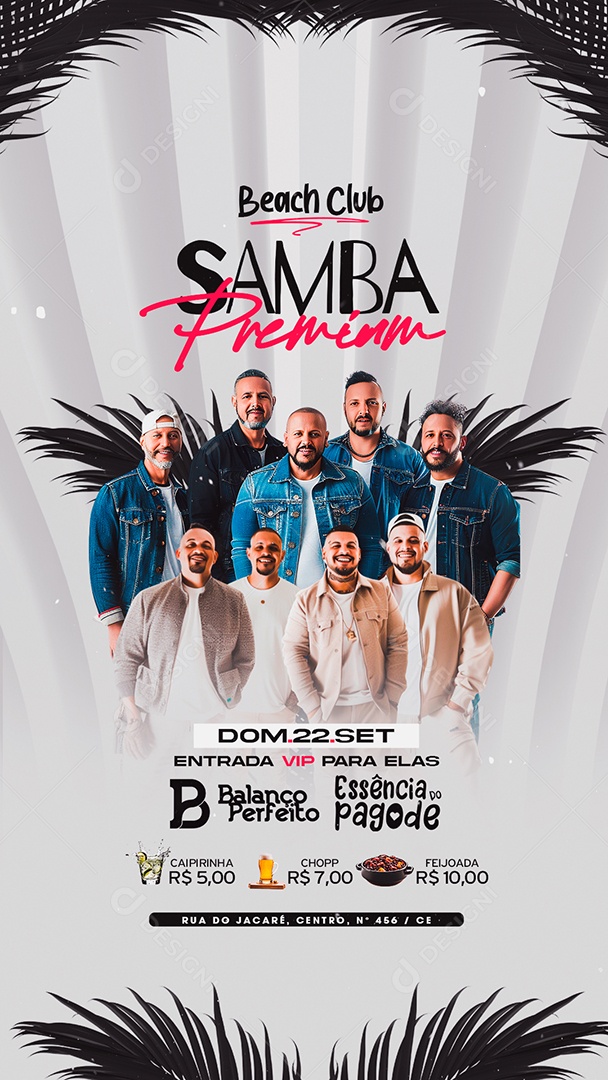 Story Flyer Samba Premium Social Media PSD Editável