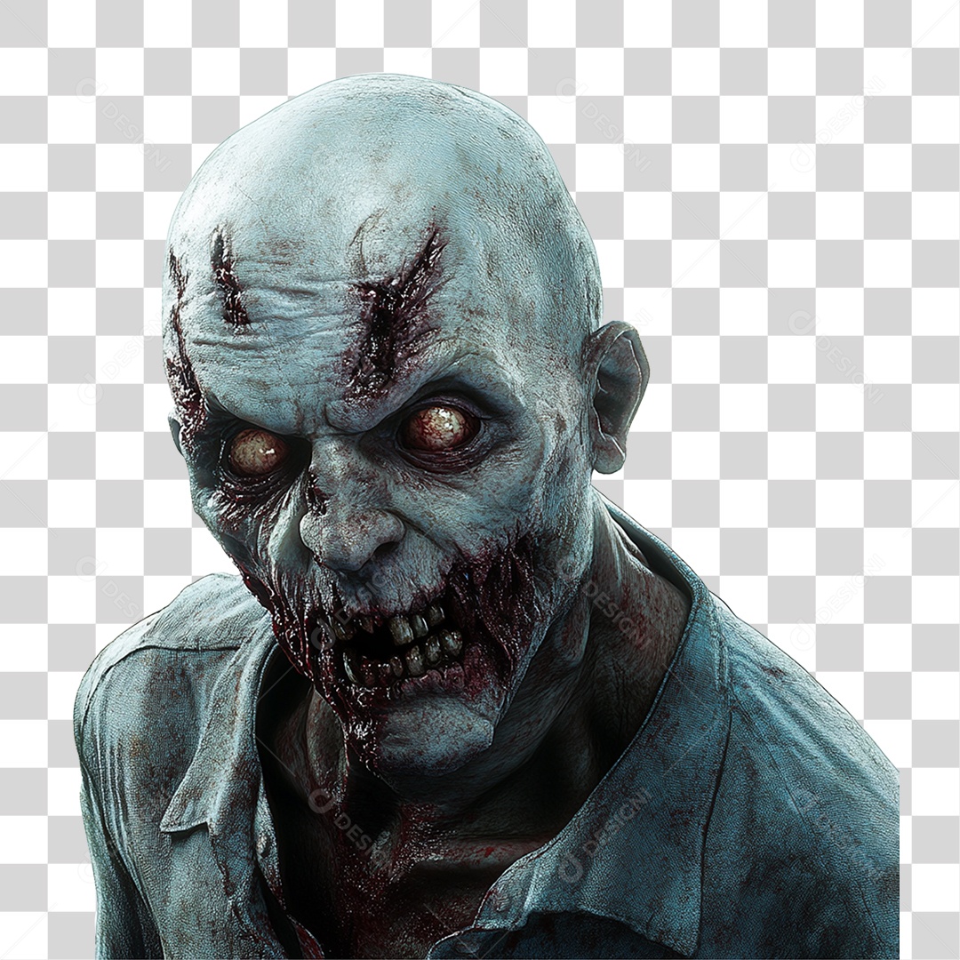 Zumbi Halloween PNG Transparente