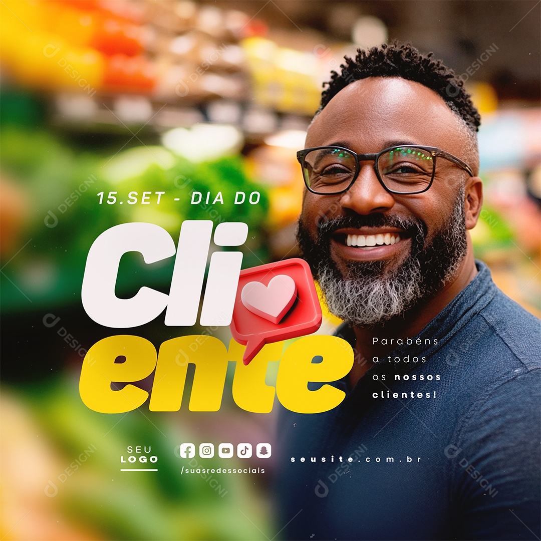 Dia do Cliente 15 de Setembro Social Media PSD Editável