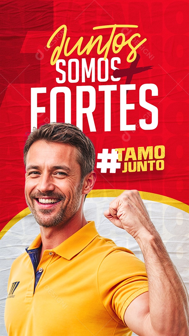 Story Política Juntos Somos mais Fortes Social Media PSD Editável