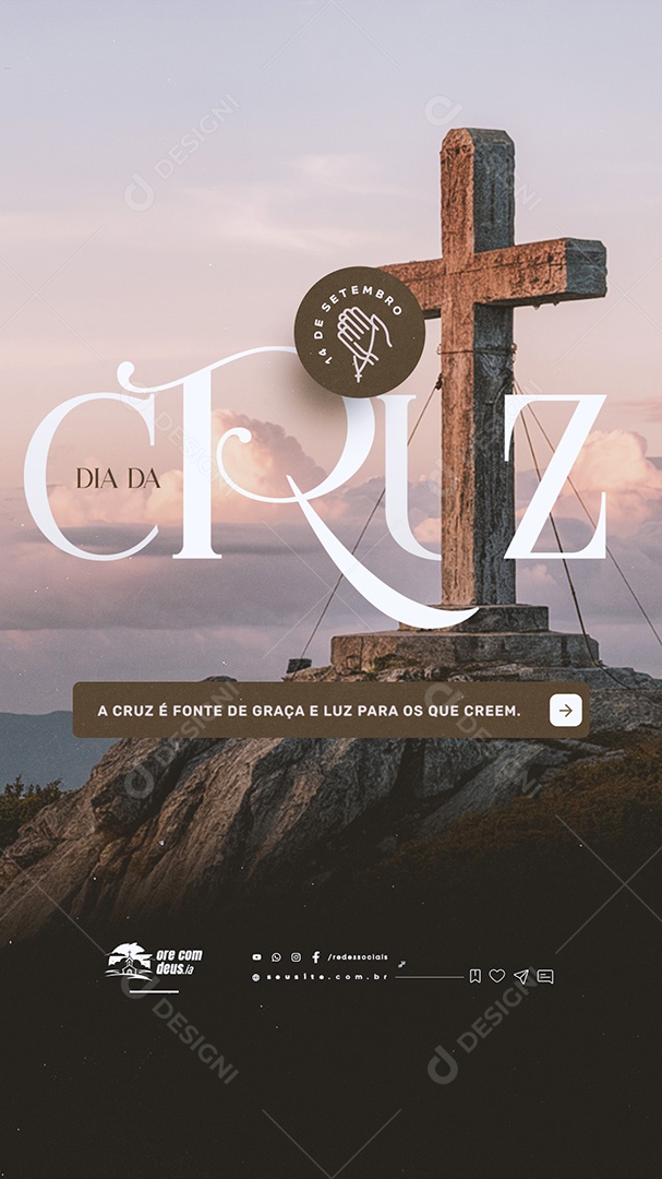 Story Dia da Cruz 14 de Setembro Social Media PSD Editável