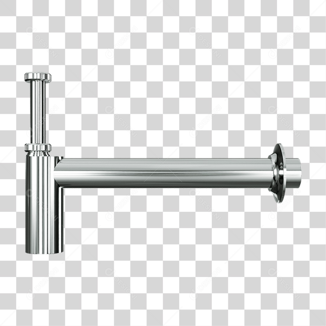 Sifão de Metal Pia PNG Transparente