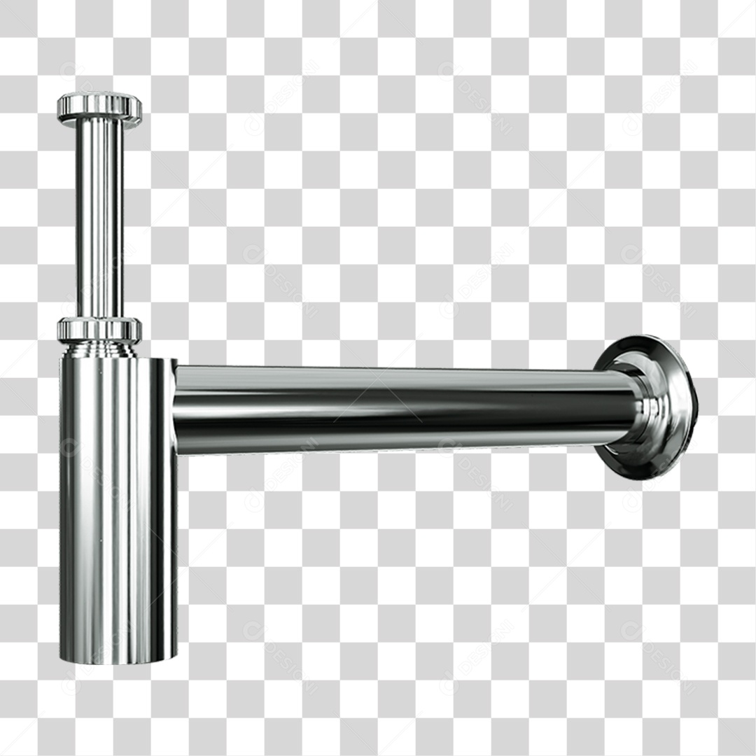 Sifão de Metal Pia PNG Transparente