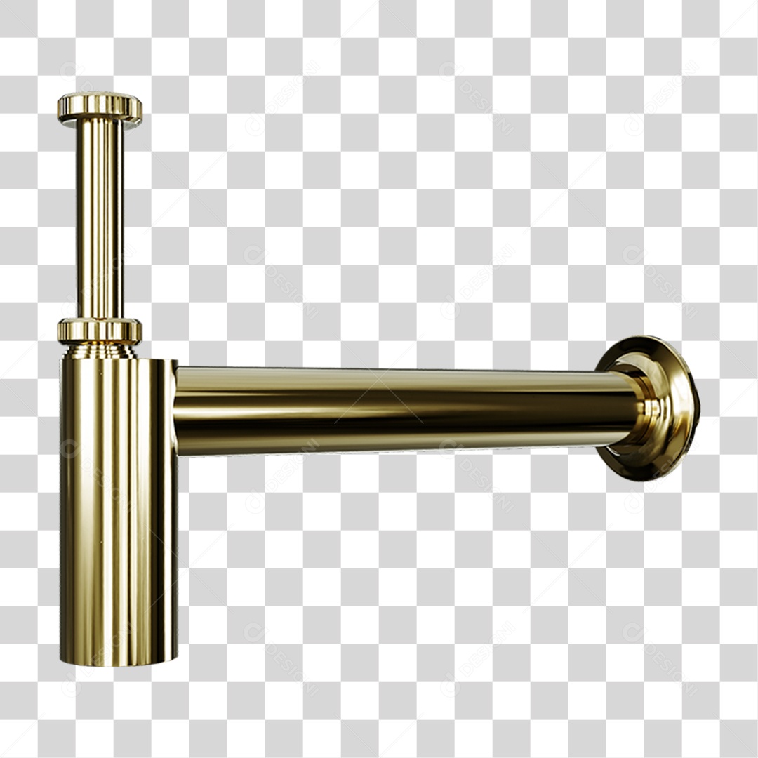 Sifão de Metal Pia PNG Transparente