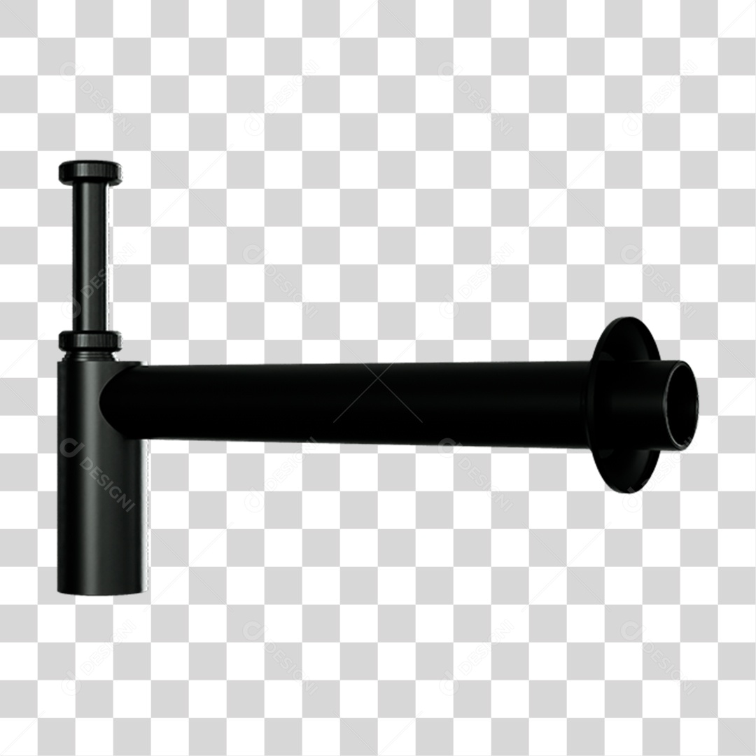 Sifão de Metal Pia PNG Transparente