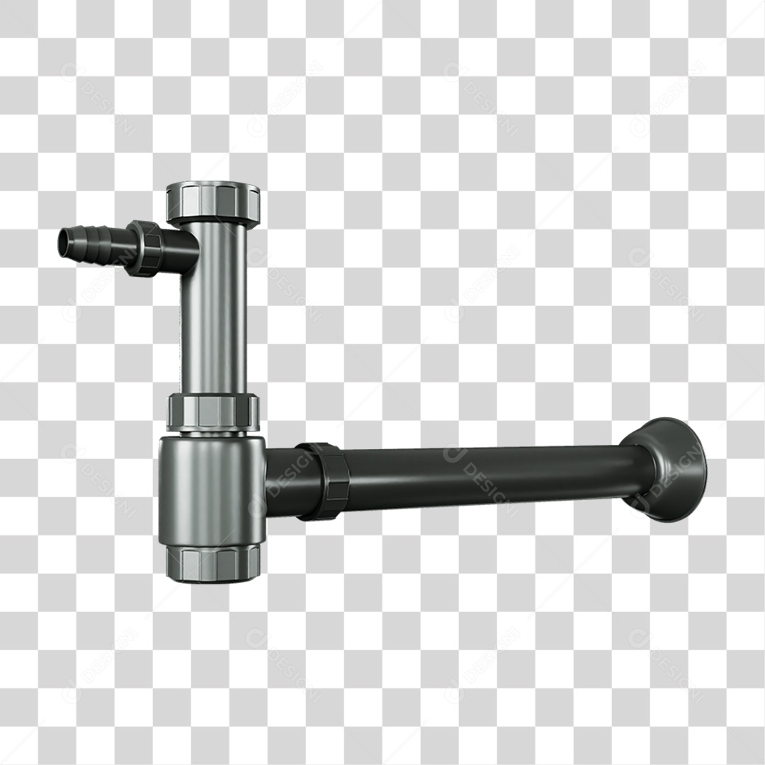 Sifão de Metal Pia PNG Transparente