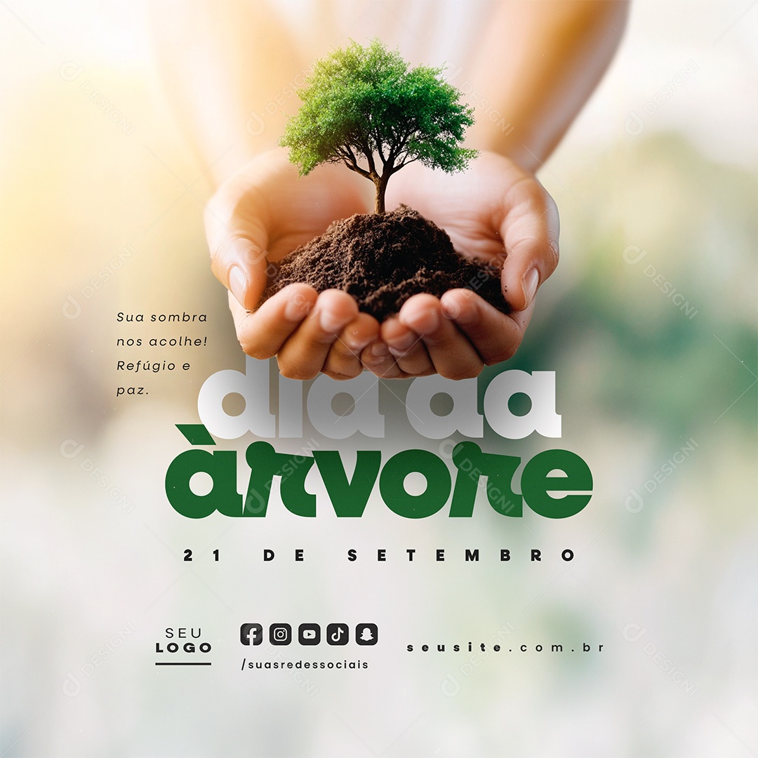 Dia da Árvore 21 de Setembro Social Media PSD Editável