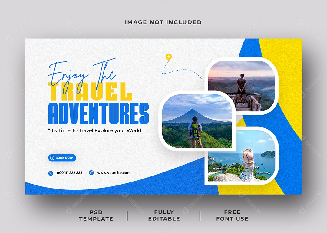 Banner Agência de Viagem Social Media PSD Editável