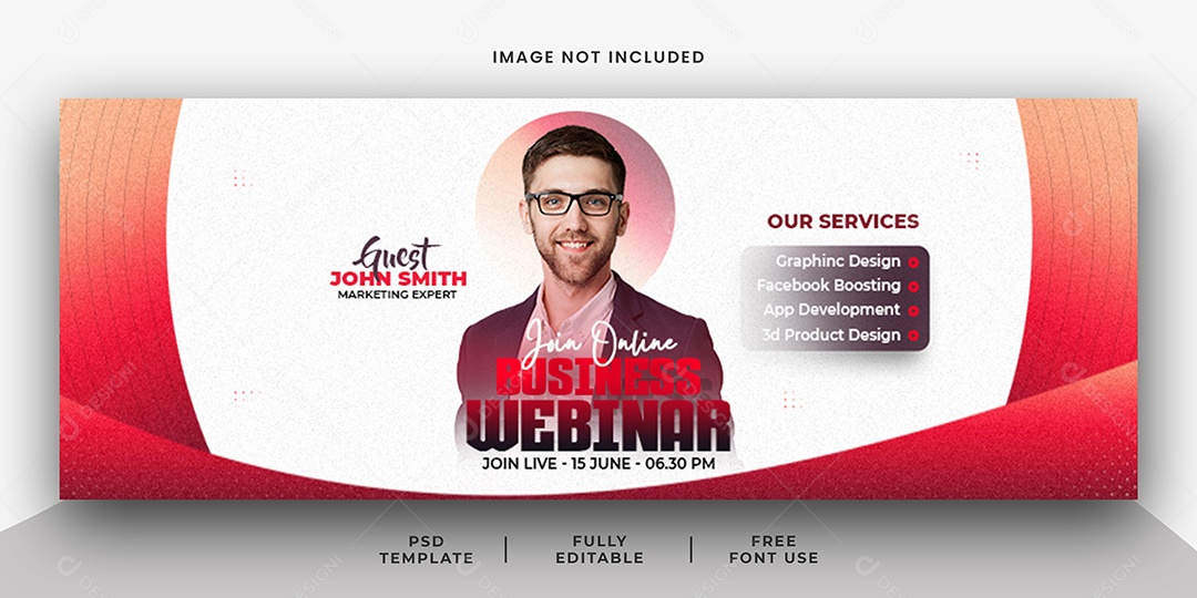Marketing Webinar Social Media PSD Editável