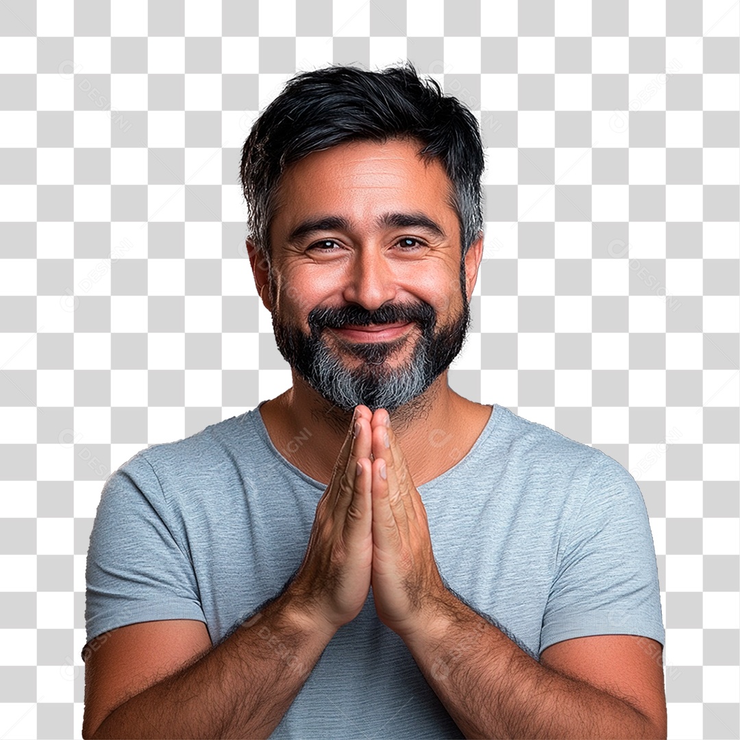 Homem Camisa Azul Novembro Azul PNG Transparente