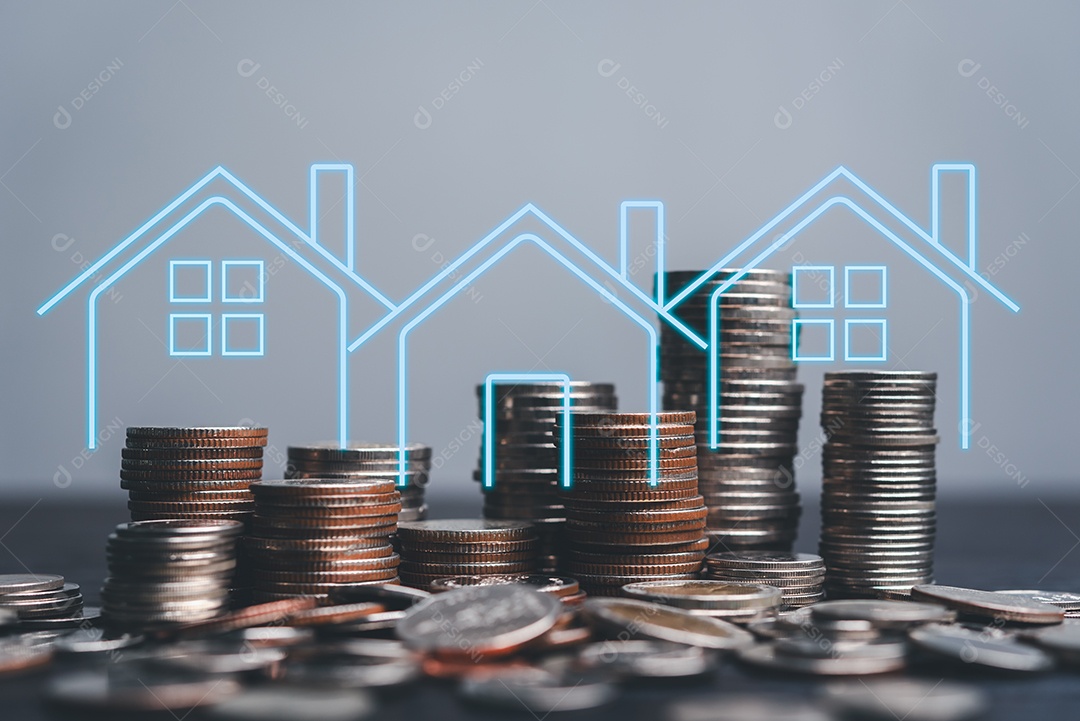 Empresário sobre um escritório