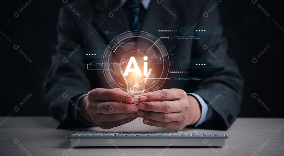 Jovem empresário em seu escritório