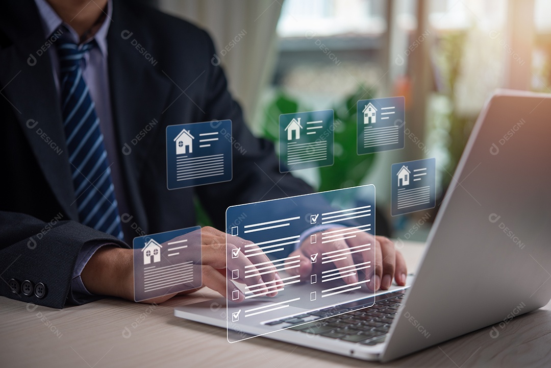 Jovem empresário em seu escritório