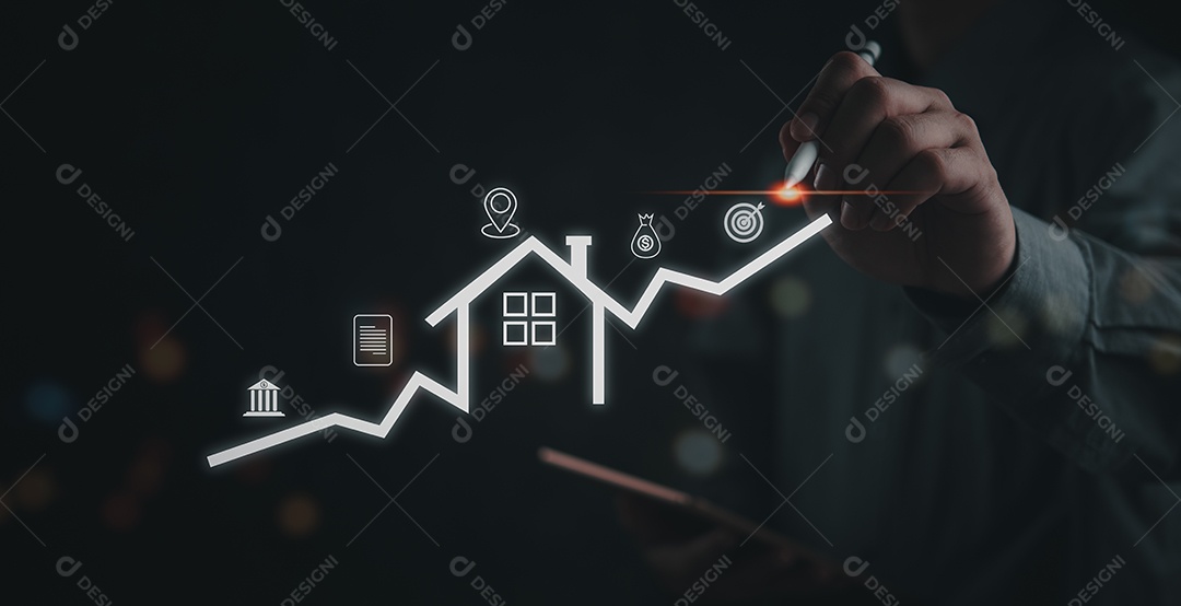 Jovem empresário em seu escritório