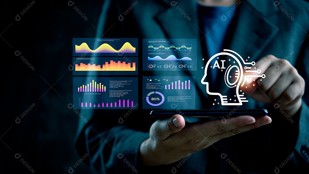 Jovem empresário em seu escritório