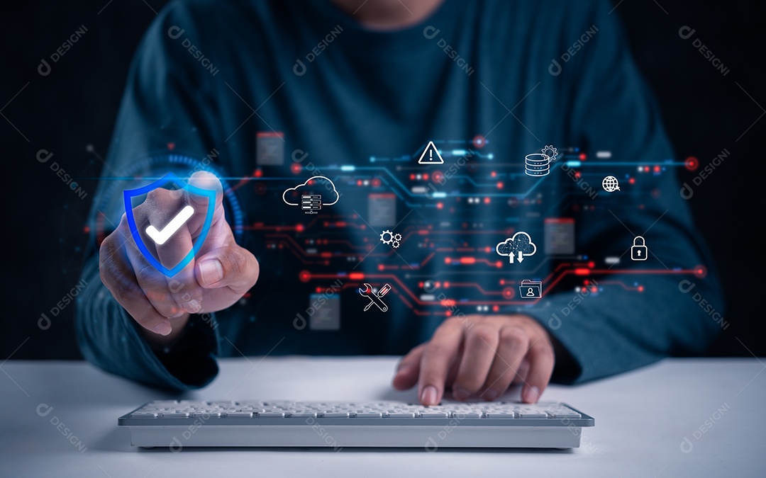 Jovem empresário em seu escritório